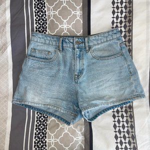 Club monaco mid-rise jean shorts